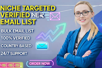 provide niche targeted verified email list and valid bulk email list building