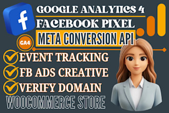 install google analytics woocommerce facebook meta tracking code  GTM 4 pixel