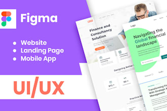 do figma landing page UI and UX design, amazing figma website design