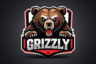 design unique for angry zombie bear head mascot logo