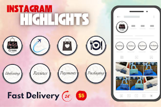 design amazing and custom instagram story highlights icons