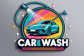 design eyecatching auto detailing, car wash, automotive logo