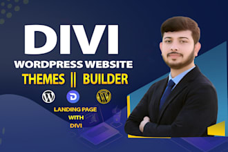 design, divi, wordpress website, using divi theme, divi builder