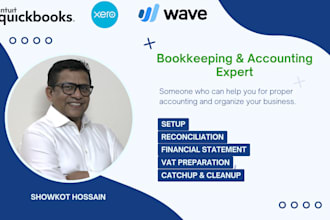 do bookkeeping accounting  bank reconciliation error fixing quickbooks xero wave
