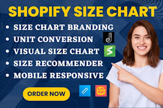 setup shopify size chart kiwi esc snake bf retailed jotly rt panda mega swatch