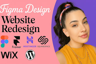 figma design website framer hostinger  squarespace redesign wix wordpress design