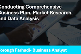 comprehensive business plan, market research, and data analysis