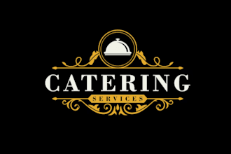 design restaurant, catering, pizza, BBQ, coffee shop logo