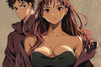 draw anime, manga, comics, book illustrations and doodle art