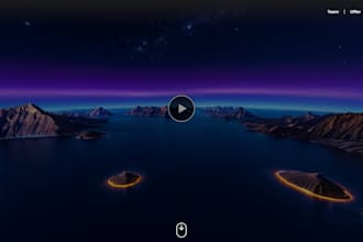 create a 360 virtual world interactive website