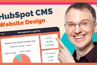 create hubspot website or landing page for business local and commercial
