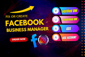 set up facebook business manager and ad account full ready for ads