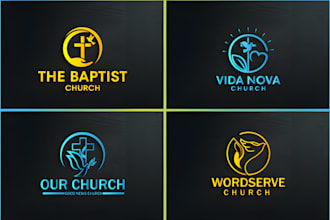 design a modern and unique religious, ministry or minimalist church logo