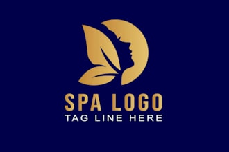 design spa yoga health massage skincare logo