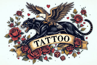 do traditional or old school tattoo designs for you