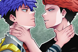 draw you or your oc in my hero academia style