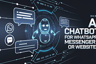 develop an ai chatbot for whatsapp, messenger, and websites