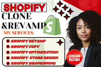 clone copy revamp redesign duplicate shopify dropshipping store shopify manager