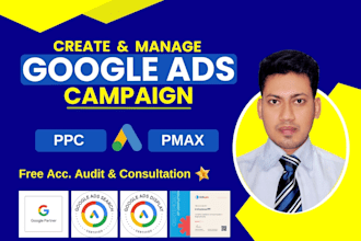 be your google PPC adwords specialist or performance max campaign ads manager