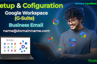 set up business email  google workspace, g suit , microsoft 365
