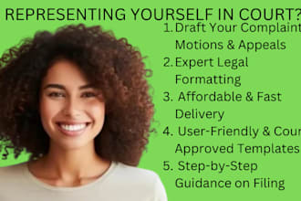 prepare legal document, lawsuits complaint, motions