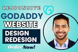 develop godaddy website design godaddy website SEO, redesign godaddy website