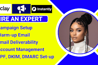 set up instantly ai snov io saleshandy and smartlead ai for cold email outreach