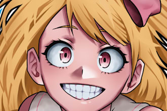 draw an icon of you or your oc in my hero academia style
