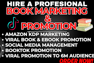 do amazon kdp book promotion ebook marketing booktok influencer video kdp ads