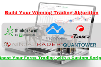 ctrader, quantower, thinkorswim, ninjatrader tradingview custom trading bot