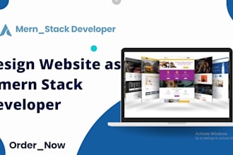 build website front end web developer, as a full stack developer mern, HTML CSS