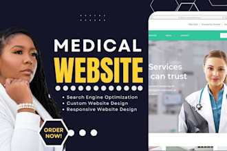 design medical website, hospital website, clinic website an law firm website seo