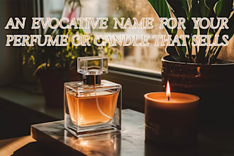 create poetic, unique product names for your perfume or candle line