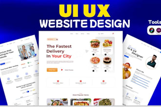 create website design or web UI UX mockup in PSD, figma landing page, adobe xd