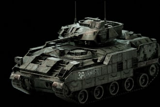 sculpt 3d armored tank aircraft model spaceship hard surface  military vehicle