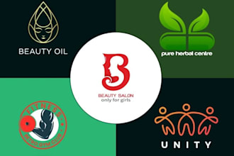 make creative architecture beauty salon nature logo design