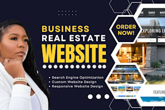 design real estate website, property website, realtor website and landing page