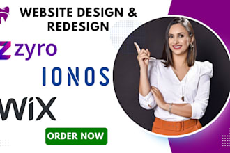 build and redesign zyro, ionos and wix seo optimization