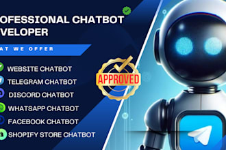 develop a custom manychat ai chatbot for website, store, and app