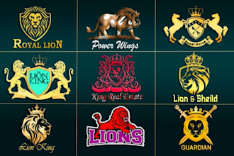 do lion, mascot, fierce, roar, king, wild, powerful, emblem and animals logo