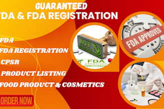 handle fda registration, cosmetic labeling compliance, and cpsr documentation