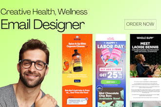 email design health wellness nutrition figma to klaviyo flow automation email