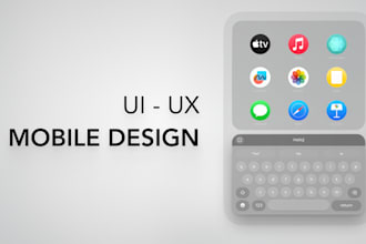 design a creative and user friendly mobile app UI UX