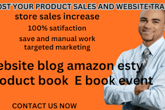 boost your product sales, do organic website traffic, etsy shop promotion