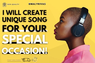 create songs for couples, anniversaries, captivating for your youtube intro