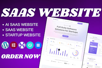 create saas website, ai saas website with chatbot for saas using wordpress