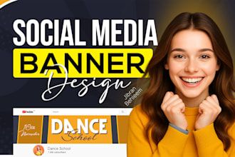 design facebook, linkedin, youtube, twitter cover and social media banner