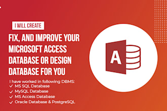create, fix, and improve your microsoft access database