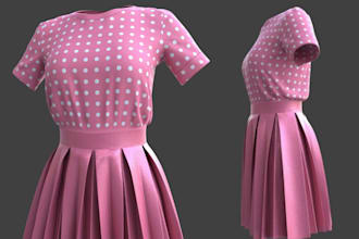 do 3d clothing mockups 3d cloth,fashion apparel, tshirt hoodie model,clo3d cloth