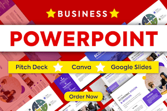 do real estate pitch deck design, business ppt presentation design, google slide